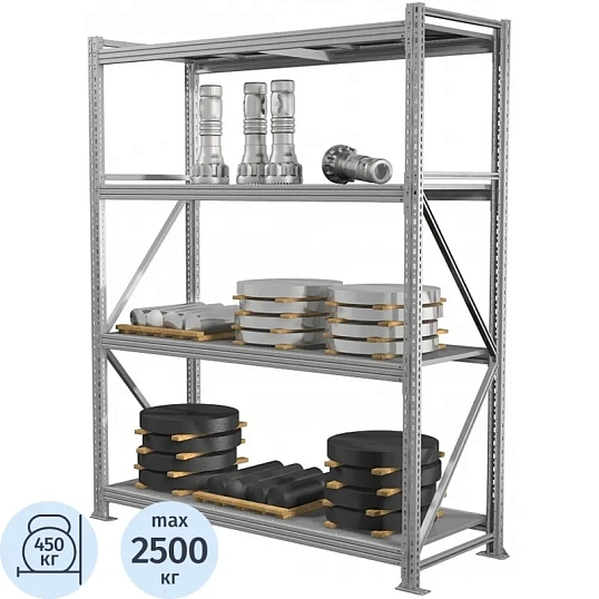 Стеллаж металлический ПРАКТИК_MS Pro   200/180x60/4 полки