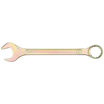 Ключ комбинированный 22мм, желтый цинк REXANT 12-5814-2