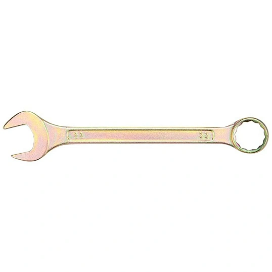 Ключ комбинированный 22мм, желтый цинк REXANT 12-5814-2