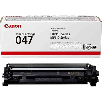 Тонер-картридж Canon 047 BK (2164C002) чер. для MF112/113