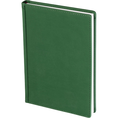 Ежедневник недатированный А5+, 136л, VELVET зеленый  3-115/05