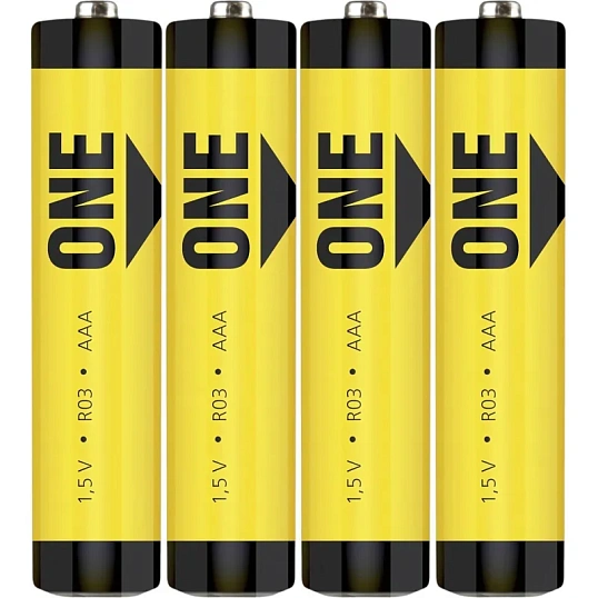 Батарейка Smartbuy AAA солевая ONE R03/4S (60/600) (SOBZ-3A04S-Eco) 4шт