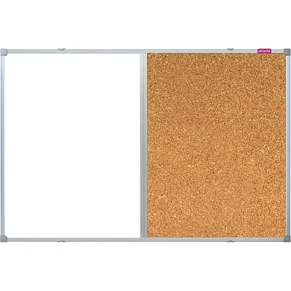 Доска для информации комб.пробков/магн-маркерная лак 60х90см алюм.ра Combo