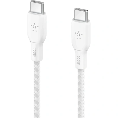 Кабель Belkin (CAB014BT2MWH)BoostCh.100W PD USB-C To USB-C 2м белый