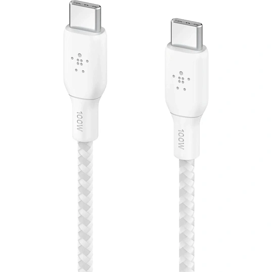 Кабель Belkin (CAB014BT2MWH)BoostCh.100W PD USB-C To USB-C 2м белый
