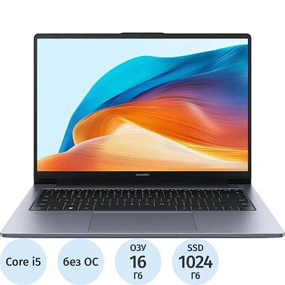 Ноутбук Huawei MDG-X MendelG-W5611D(53014MUB)i5-13420H/16Gb/1Tb SSD/14/NoOS
