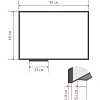 Доска магнитно-маркерная 60х90 Attache Economy лак, алюмин.рама