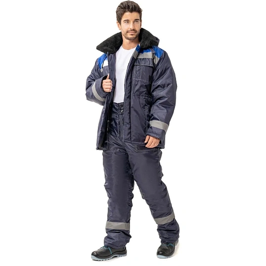 Куртка рабочая зимняя муж з32-КУ син/вас оксф 68-70/194-200 (Арсенал-СП)