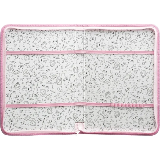 Папка для труда Комус Класс Аксолотль,А4,резинк,ткань/лам,340х235х30,ПТ-Р4