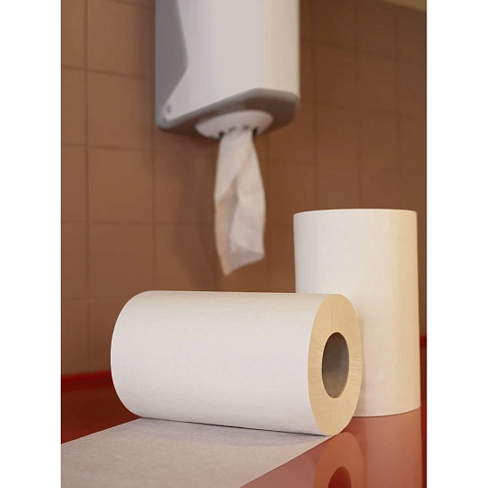 Полотенца бумажные д/дисп Luscan Prof Optima ЦВ 1 слбелцел 120м 6рул/уп