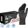 Перчатки одноразовые нитрил Steel Grip цв.черный (50 пар/уп)р.XXL,ПС