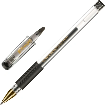 Ручка гелевая неавтомат. Комус Conference,манж,ш.0,5мм,л.0,3мм,черн