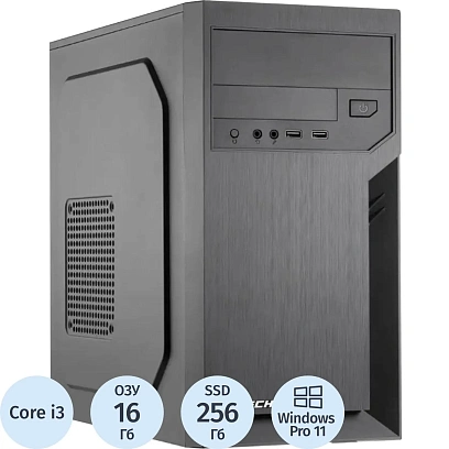 Системный блок BigTech PC S3010 i3-12100/H610/16GB/256GB/W11P