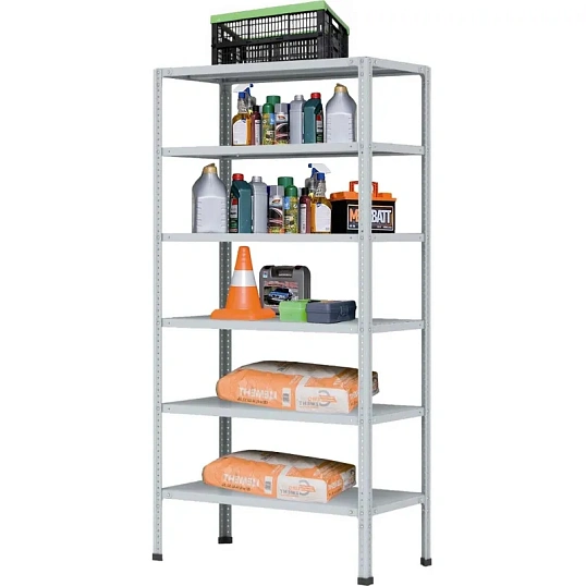 Стеллаж металлический P_МС-266/500 с 6-ю полками 1000х600х2000