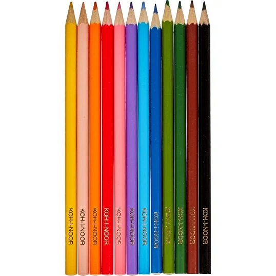 Карандаши цветные 12цв 6-гран Koh-I-Noor BIRDS 3352 3552