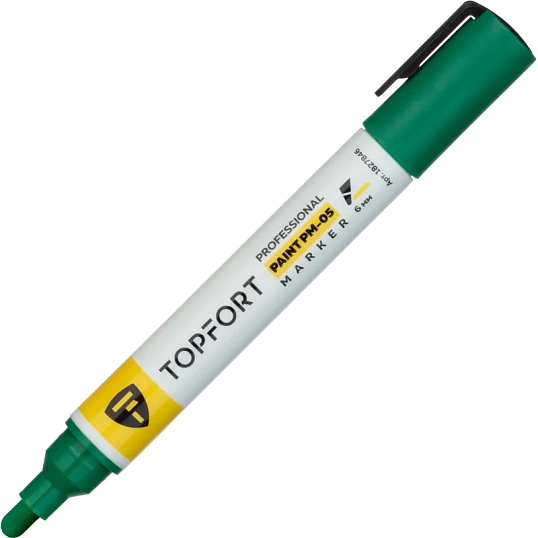 Маркер лаковый TOPFORT Paint 6 мм зеленый