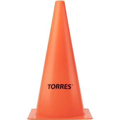 Конус тренировочный TORRES, пластик, высота 38 см., оранжевый, TR1004