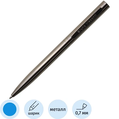 Ручка шариковая BV FIRENZE 1мм син кор.чер.ворон,тубус прямоуг20-0304/03