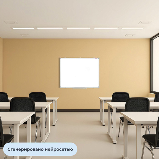 Доска магнитно-маркерная Attache 80х100см лак, алюминиевая рама