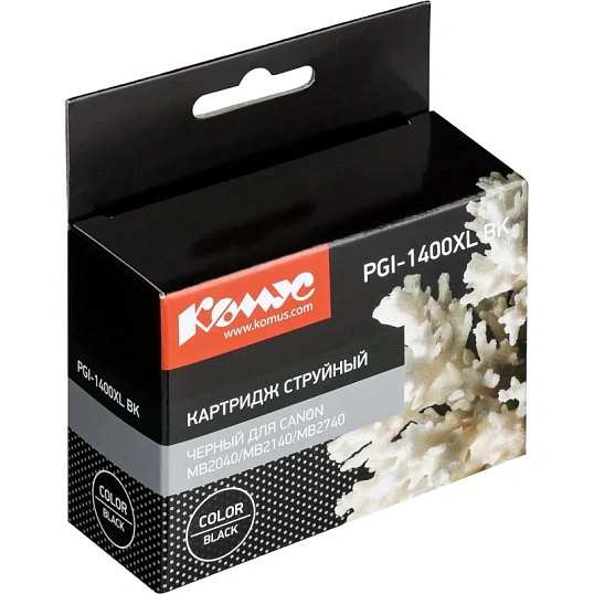 Картридж струйный Комус PGI-1400XL BK чер.для Canon MB2040/MB2140/MB2740