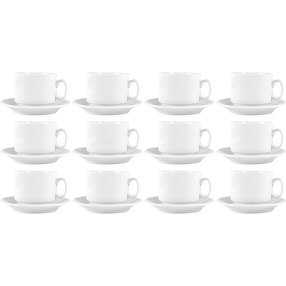 Чайная пара 280 см3 ф.779 капучино12 шт/уп