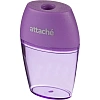 Точилка Attache Bright Colours 1 отв., цветной контейнер, ассорти