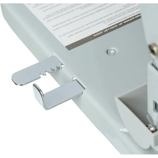 Дырокол Attache до 100 листов, с линейкой, металл, серый