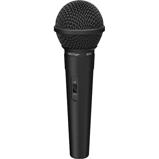 Микрофон Behringer BC110, вокальн, динамич, выключ, TS 6,3 мм, кабель 3 м