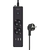 Удлинитель Power Cube, 2р/1.9 м выкл.,3USB, 3.5кВт,16А,3x1,0 черн(PC-5B-2M)