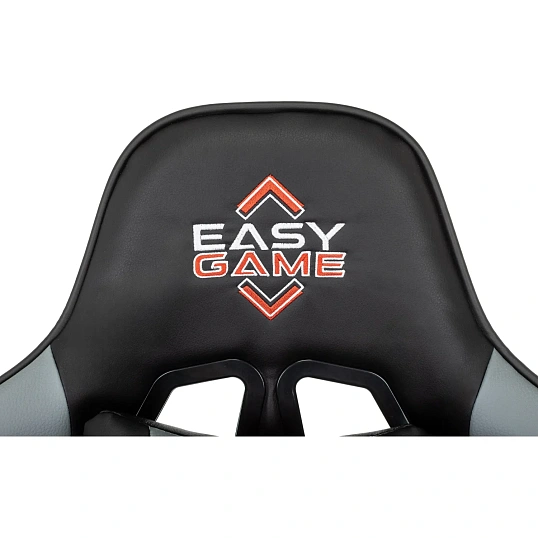 Кресло VB_Echair Easy Game-907 LT PU экокожа черный/серый, пластик