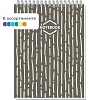 Блокнот А5,60л,клетка,метал.гребень,цв.обложка Стильный Офис 2741 в ассорт