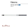 Ручка шариковая автомат. PALERMO бел.мет.корп, 0,7мм синяя 20-0250/14
