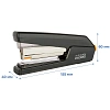 Степлер Deli Effortless E0433S(N24/6-26/6)до30л,энергос,+1000скоб,плст,черн