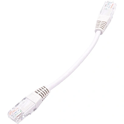 Патч-корд TWT TWT-45-45-0.15-GY UTP кат.5e, 0.15 м, серый