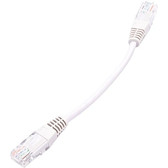Патч-корд TWT TWT-45-45-0.15-GY UTP кат.5e, 0.15 м, серый