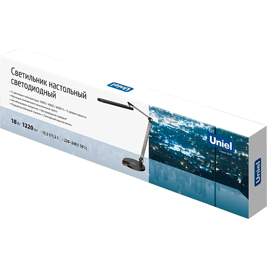 Светильник Uniel ULM-D113 18W/3000-6000K/DIM BLACK