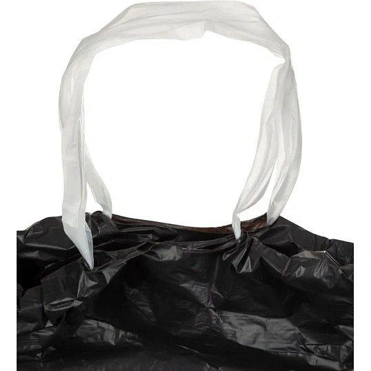 Мешки для мусора ПВД 40л 30мкм 20шт/рул черные 55х70см Luscan с завязками