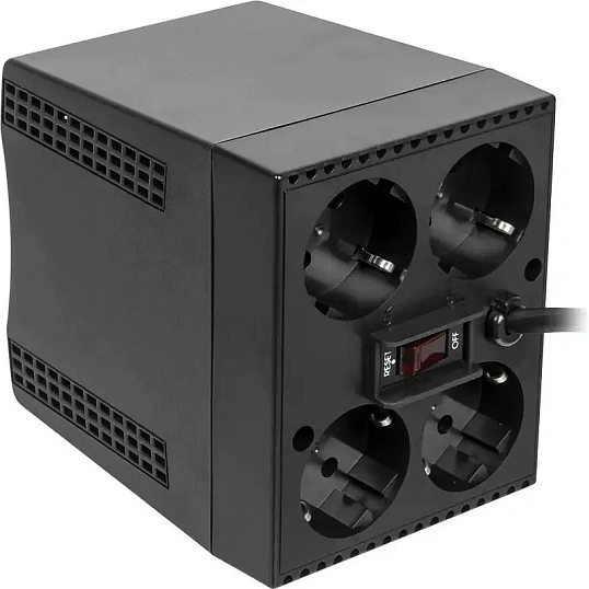 Стабилизатор напряжения Powercom TCA-2000 1000Вт 2000ВА черный