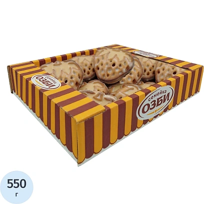 Печенье Семейка ОЗБИ с мармеладной начинкой вкус клубника-ежевика, 550г