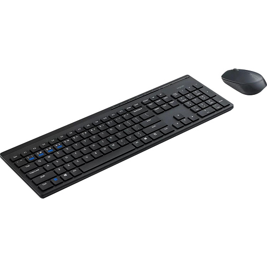 Набор клавиатура+мышь RAPOO беспроводная 8110M, цвет - черный