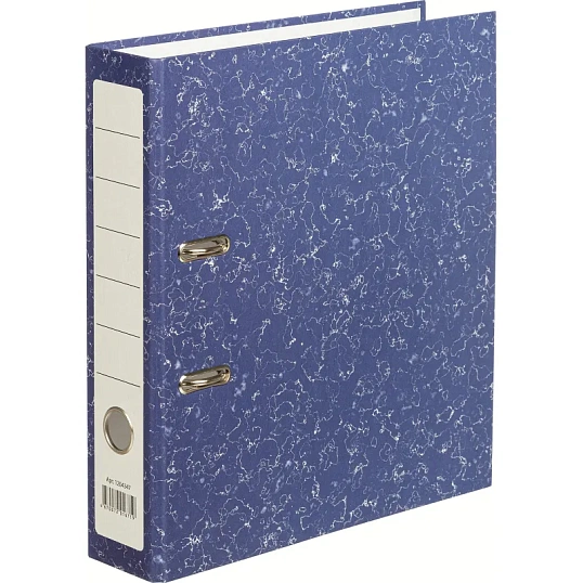 Папка-регистратор AttacheEconomy без мет.уголка_бюджет 75мм ч/б,син,бум/бум