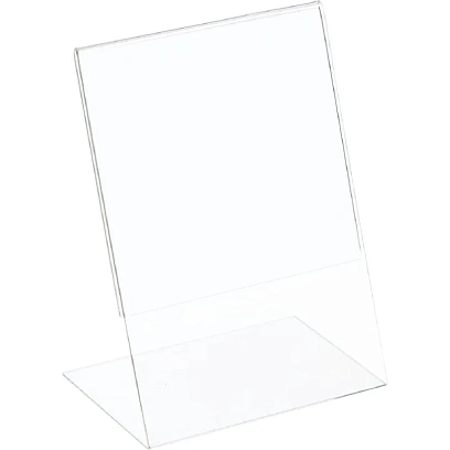 Ценникодержатель настольный из акрила верт L-образная ACR-PRICERA5, 1шт/уп