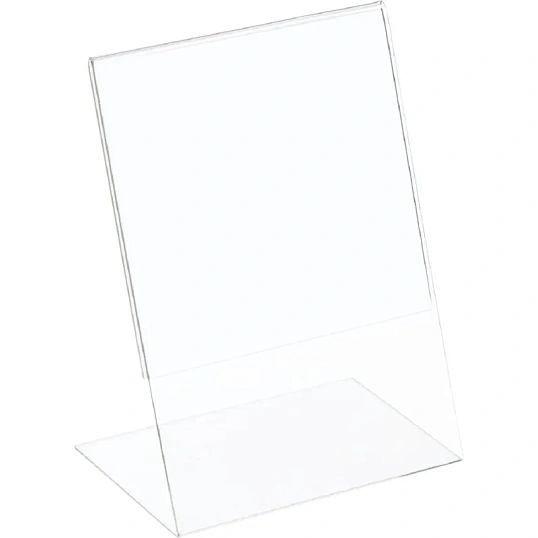 Ценникодержатель настольный из акрила верт L-образная ACR-PRICERA5, 1шт/уп