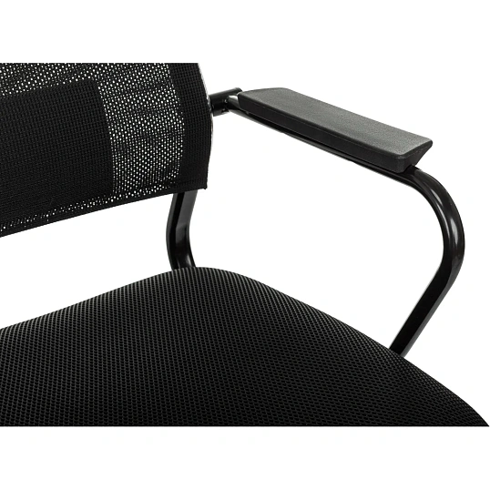 Кресло VB_Бюрократ CH Balance черный сетка/ткань крестов. металл черный