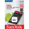 Карта памяти SanDisk Ultra microSDXC UHS-I Cl10, SDSQUNR-128G-GN6MN