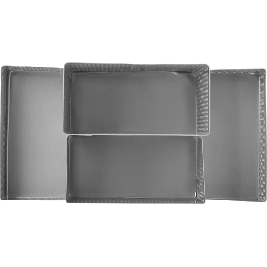 Подставка-органайзер Attache 4отдел башня 110х160х80мм металл сетка серебр