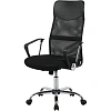 Кресло BN_Hg_EChair-588 TTW сетка/ткань/кожзам черный хром