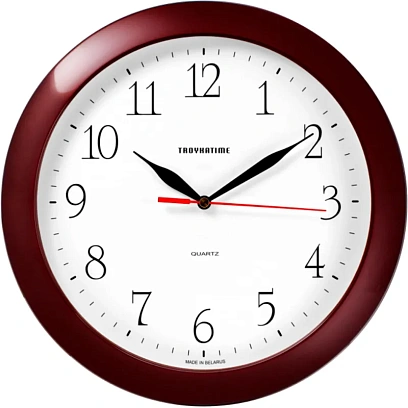 Часы настенные пластиковые, модель05, диаметр 305мм, 51534510