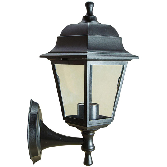 Светильник уличный НБУ 04-60-001 У1 Леда, черный/стекло, 60Вт, IP44