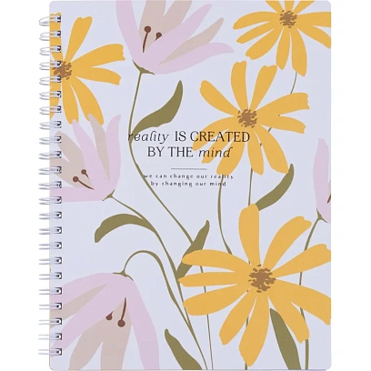 Тетрадь общая, BS, А5, 80л., клетка, спираль. April, цветы N4188